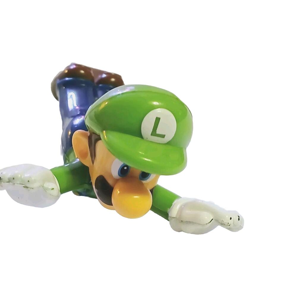 Nintendo Super Mario Flying Luigi On Wheels Action Figure Green Approx. 3.5in